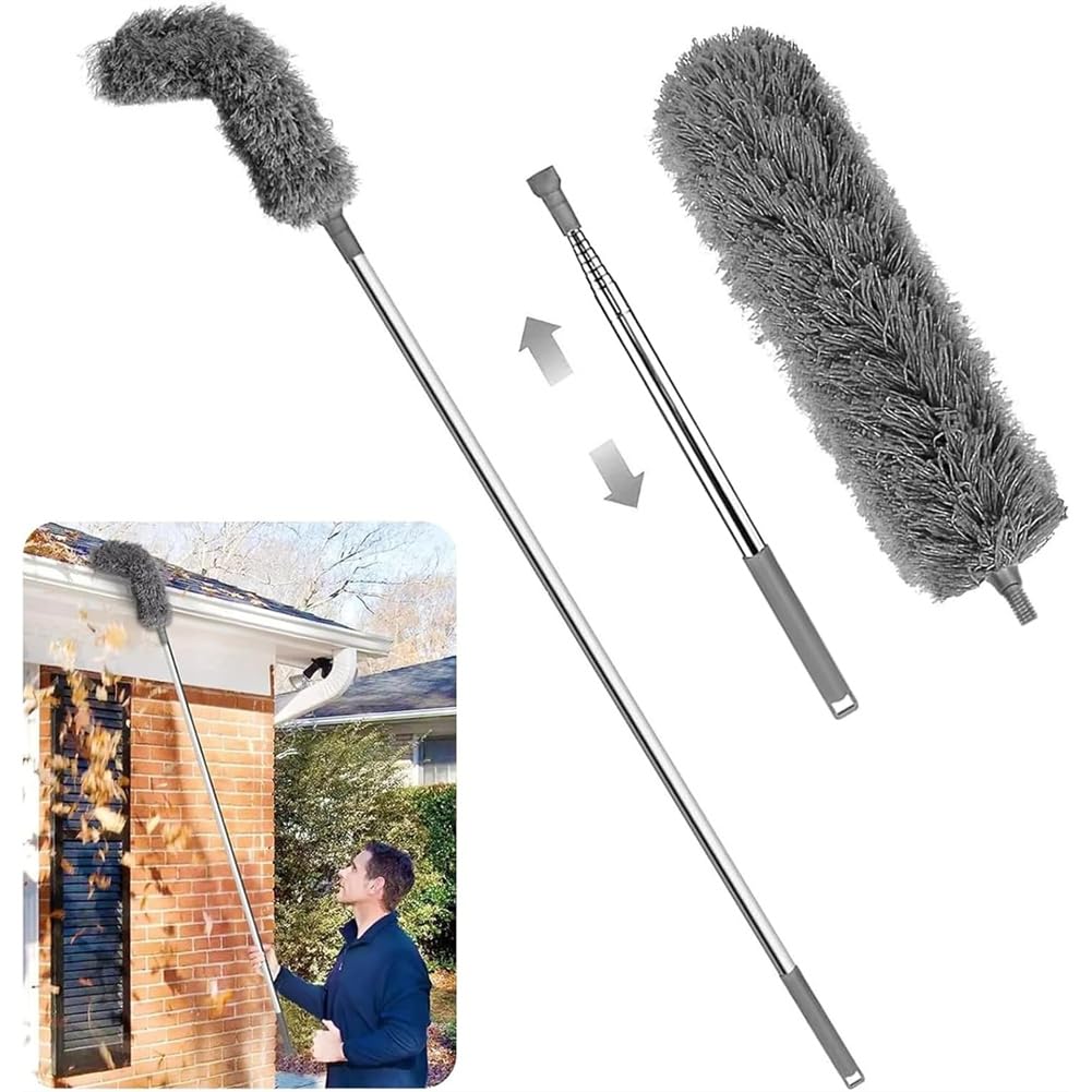 Jnchdghwa As Shown Gutter Cleaning Tool Easy Remove Design-From Ground-Gutter Cleaning Tools For Removing Leaves And Debris Under Gutter Hangers