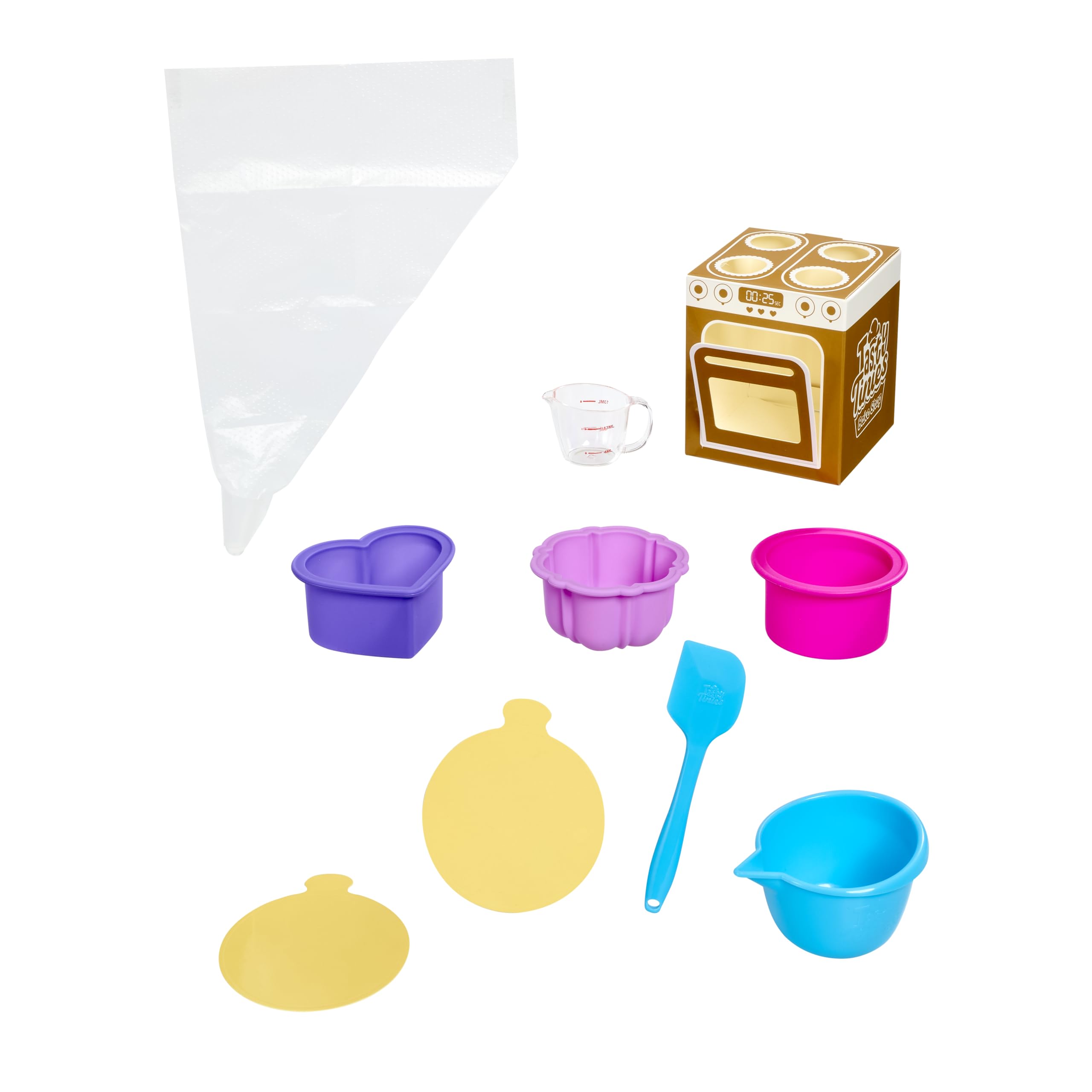 Pack Cadeau Anniversaire - Kit Pâtisserie Créatif pour Enfants dès 6 Ans - 4 Préparations pour Gâteaux - Sachets Glaçage - Décorations - Accessoires - Cuisson Micro Ondes