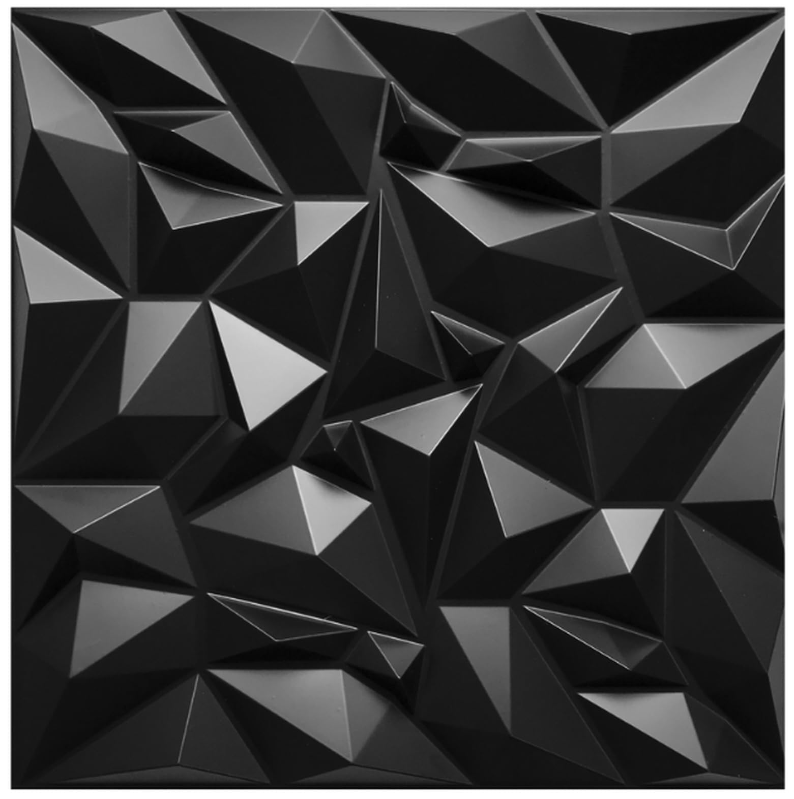 Paneles 3D plástico PVC 5m²-20PCS Paneles de pared Sala de juego Techo de pared Óptica 3D Diamante 3D PVC — view 12