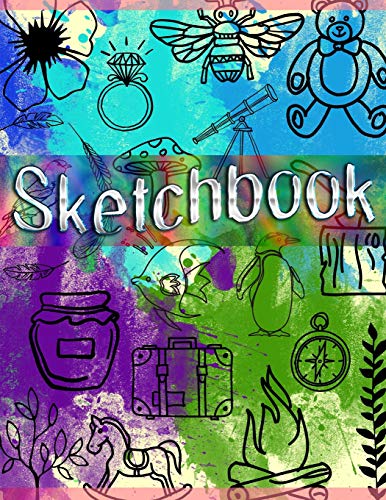 Sketchbook: Large 8.5' X 11', Awesome Artist Sketchbook: 100 white pages, Sketching, Drawing Tablet...
