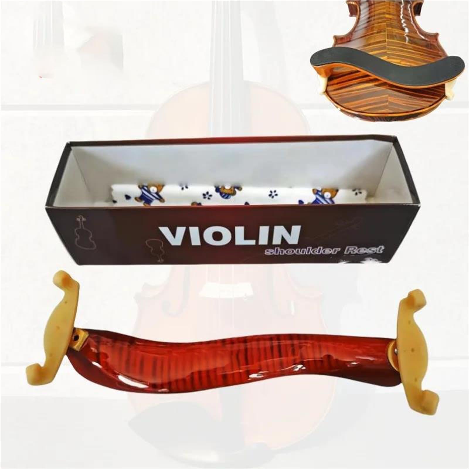 Poggiaspalla regolabile per violino e viola in legno di acero misura 4/4-1/8 Part parti di violino | Poggiaspalla per violino(Violin 1-4)