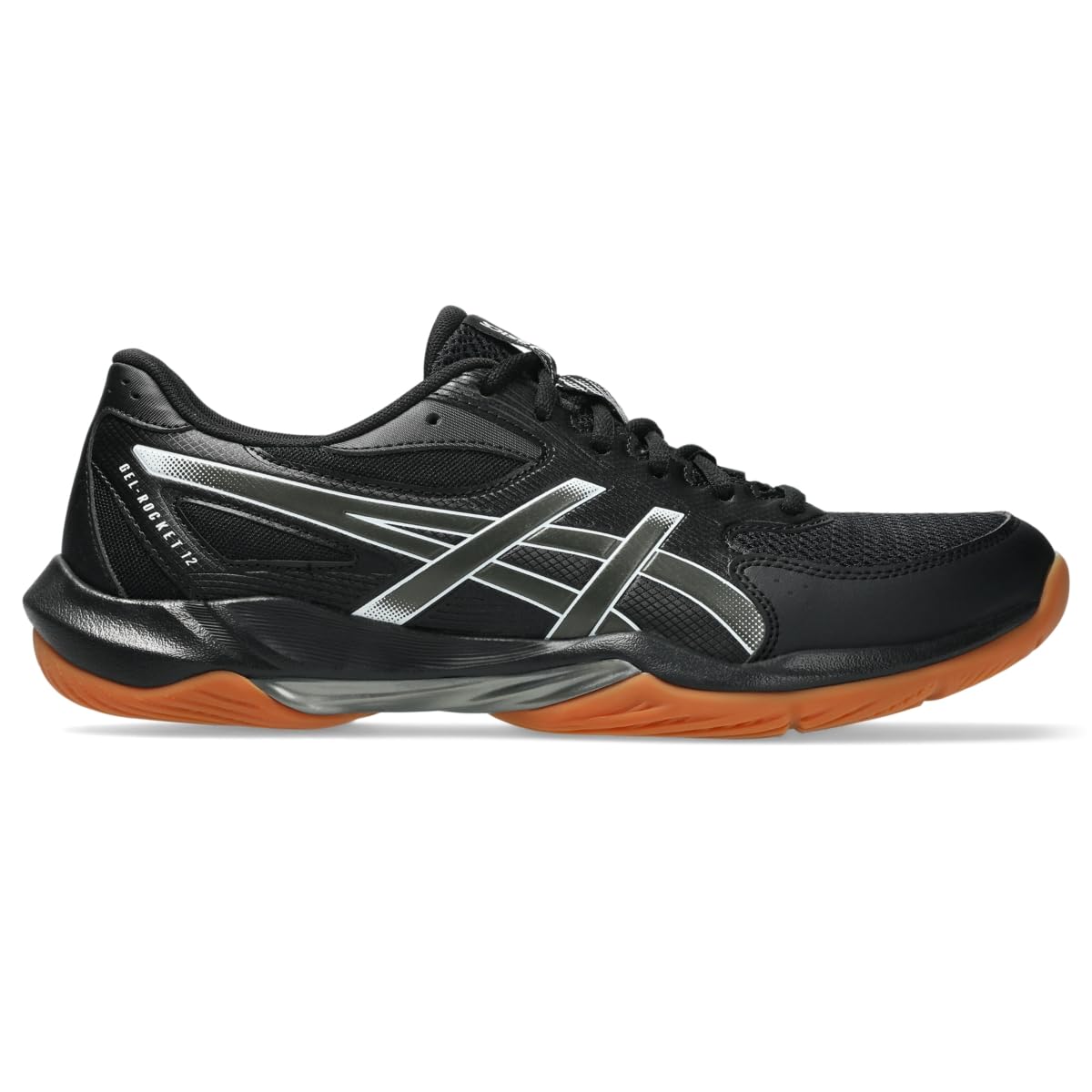 ASICS Men's Gel-Rocket 12 Volleyball Shoes, 9.5, Black/Gunmetal