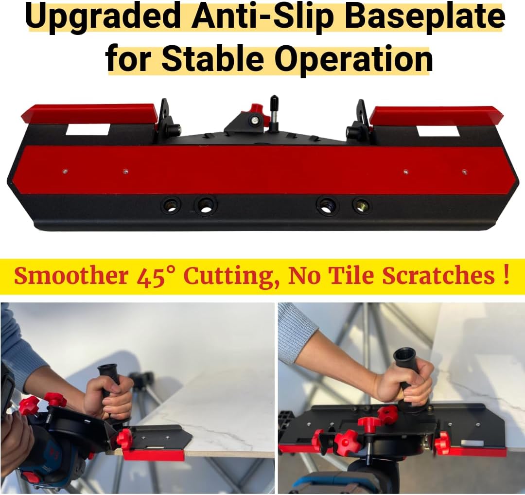 45 Degree Tile Chamfering Tool, Angle Grinder Tool for Tile Chamfering, Tile Cutting Tools ONLY for 4-1/2’’ & 5’’ Angle Grinder