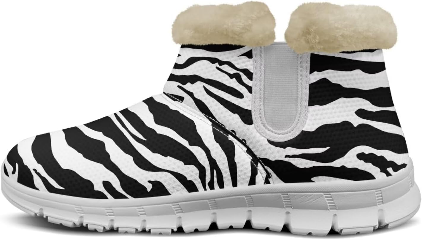 chaqlin Winter Boots Snow Boots Ankle Warm Slip Resistant Boots Flannel Fur Lined Comfy Cold Weather Outdoor Casual Boots