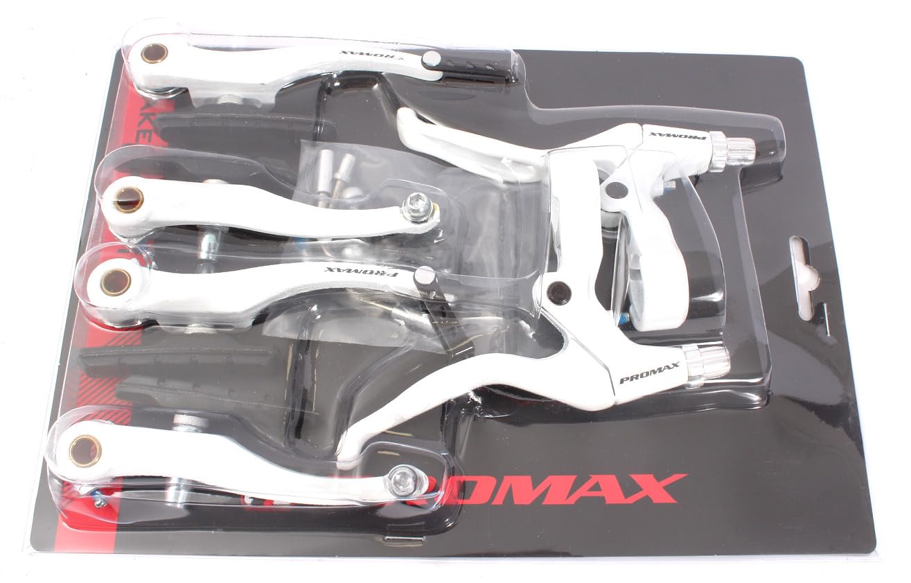 Set freni a V con leva del freno KHE PROMAX bianco