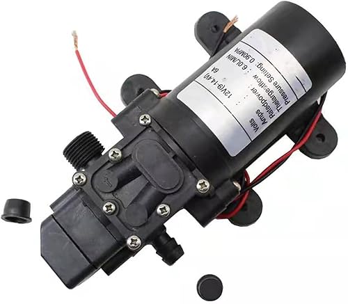 Miniatura 7 de Topyond Bomba de agua de diafragma de 12 V, bomba pulverizadora autocebante, caudal de 6 lmin, bomba de transferencia de agua de CC para RV, barco,