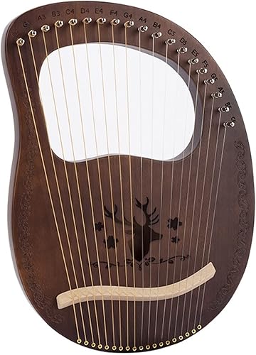 ZUOMU Lyre Harp Wooden Acoustic Classical Lira Folk Tool Professional Lyre Harp (Color 19 Strings Style B)