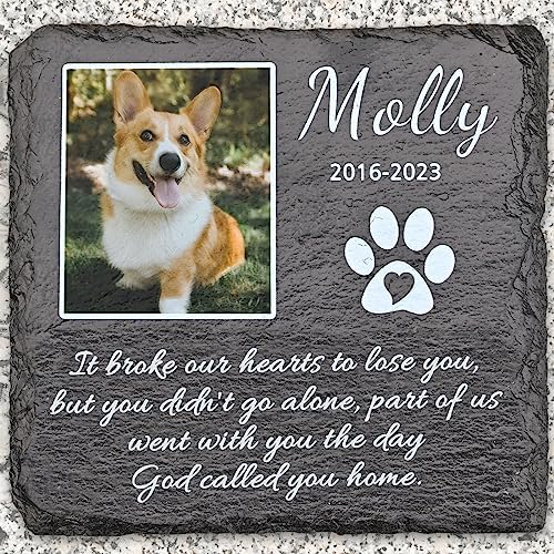Personalized Memorial Stones for Pets, in Memory of Pet, Dog Memorial Gifts for Loss of Dog, Pet Memorial Gifts, Pet Loss Gifts, Loss of Dog Sympathy Gift, Bereavement Gifts for Loss of Pet