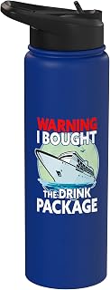 Cruise Ship Cruise Trip Vacation Drink Package Cruising Stainless Steel Insulated Water Bottle