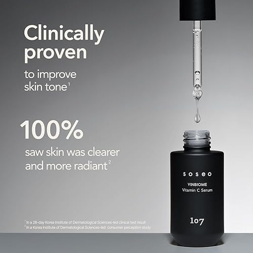 Miniatura 4 de 107 VINBIOME - Suero de vitamina C, suero rico en antioxidantes, ginseng, niacinamida y tocoferol, apoya la elasticidad de la piel y el tono