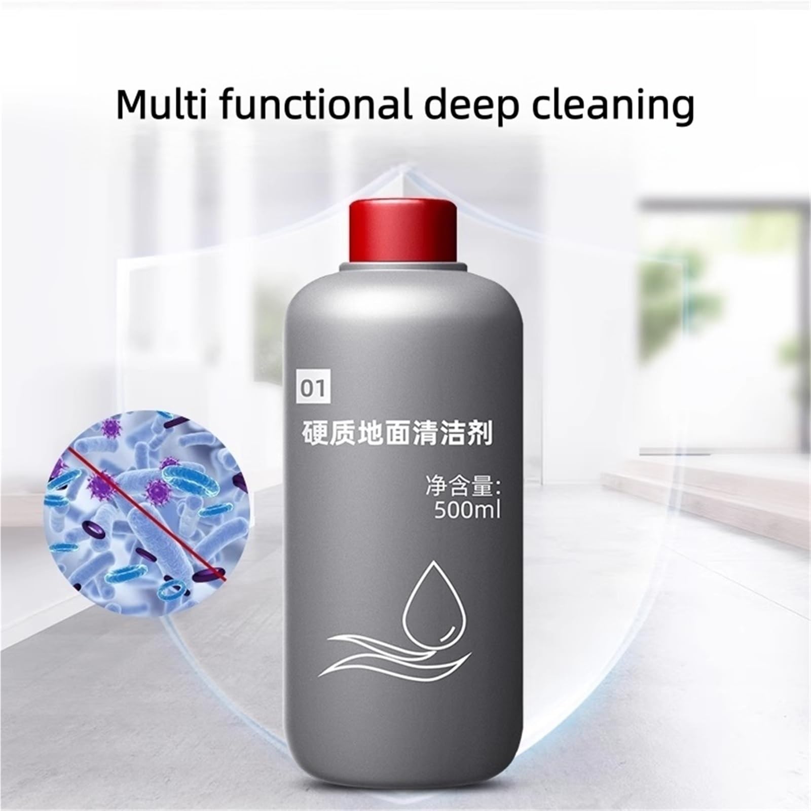Solución limpiadora for suelos duros (botella de 500 ml), compatible con Dyson Wash G1, agente limpiador for baldosas.(500mlx4)
