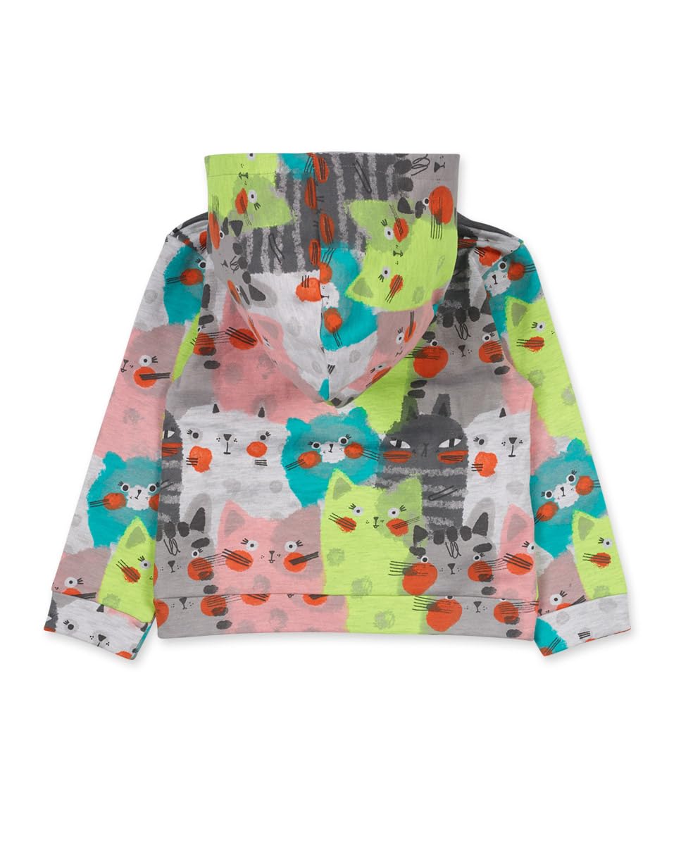 Tuc Tuc Sudadera Felpa con Capucha de niña Color Gris colección Cattitude