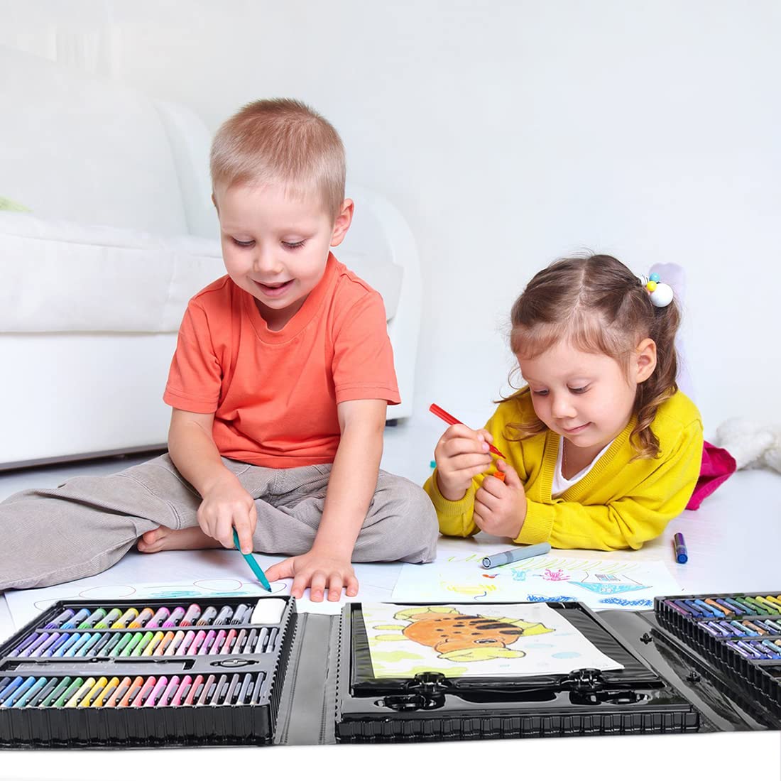 Amazon.co.jp: デラックスアートセット&クラフト用品 子供用 208ピース
