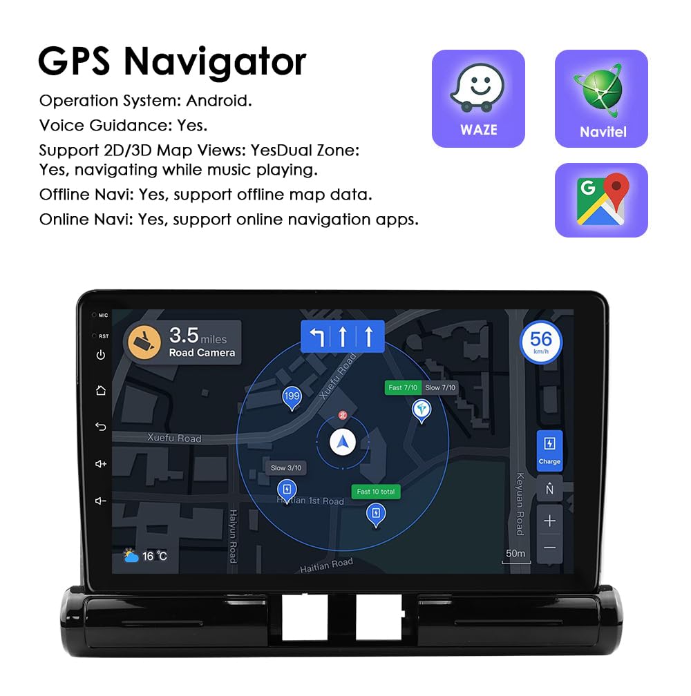 Android 14 9 pollici autoradio per Citroen C3/C3 aircross 2017-2023 per Citroen C4/C4 aircross (Brazil) 2017-2023 supporta auto wireless carplay/Android, controllo volante, WLAN/4G, AM/FM 4 core 2G