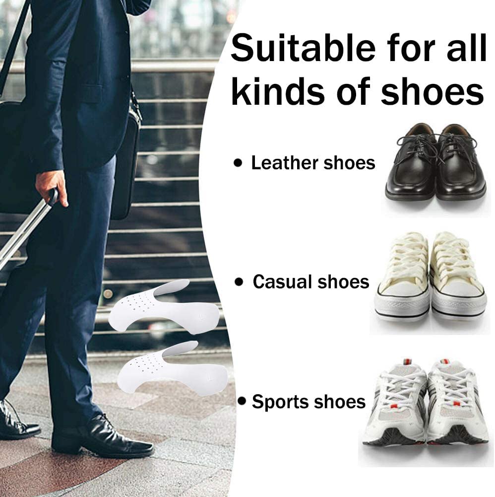 xd Protector Zapatillas 4 pares Antiarrugas Zapato Protector Puntera Zapato Prevenga Hendidura del Pliegue del Calzado Deportivo