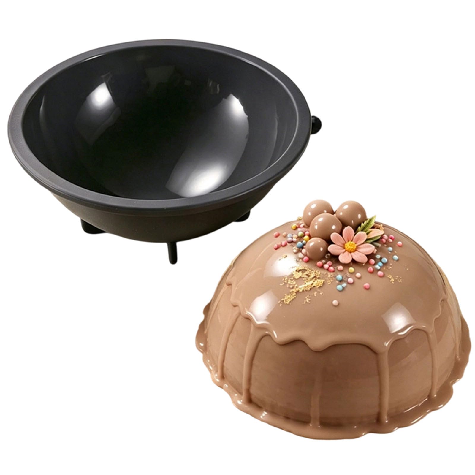 Osniyaw Multicolor 20.3 Cm Silicone Cake Moulds For Baking, Perfect Round Mousses, Chocolate Cheesecake With Easy Releases And Dishwasher Safe Large Silicone Baking Moulds
