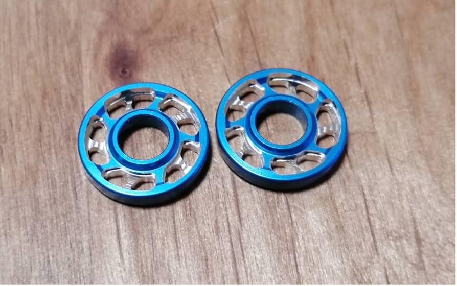 Amazon.co.jp: アルミベアリングローラー 13mm ブルー 青 マシニング