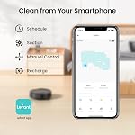 Lefant Robot Vacuum Cleaner, 2200Pa Powerful Suction, Auto-Recharge, 6D Collision Sensor, Small Body High Coverage, Work with Alexa/APP/Wifi, Suitable for Pet Hair/Hard Floor/Low Pile Carpet, M210 Pro