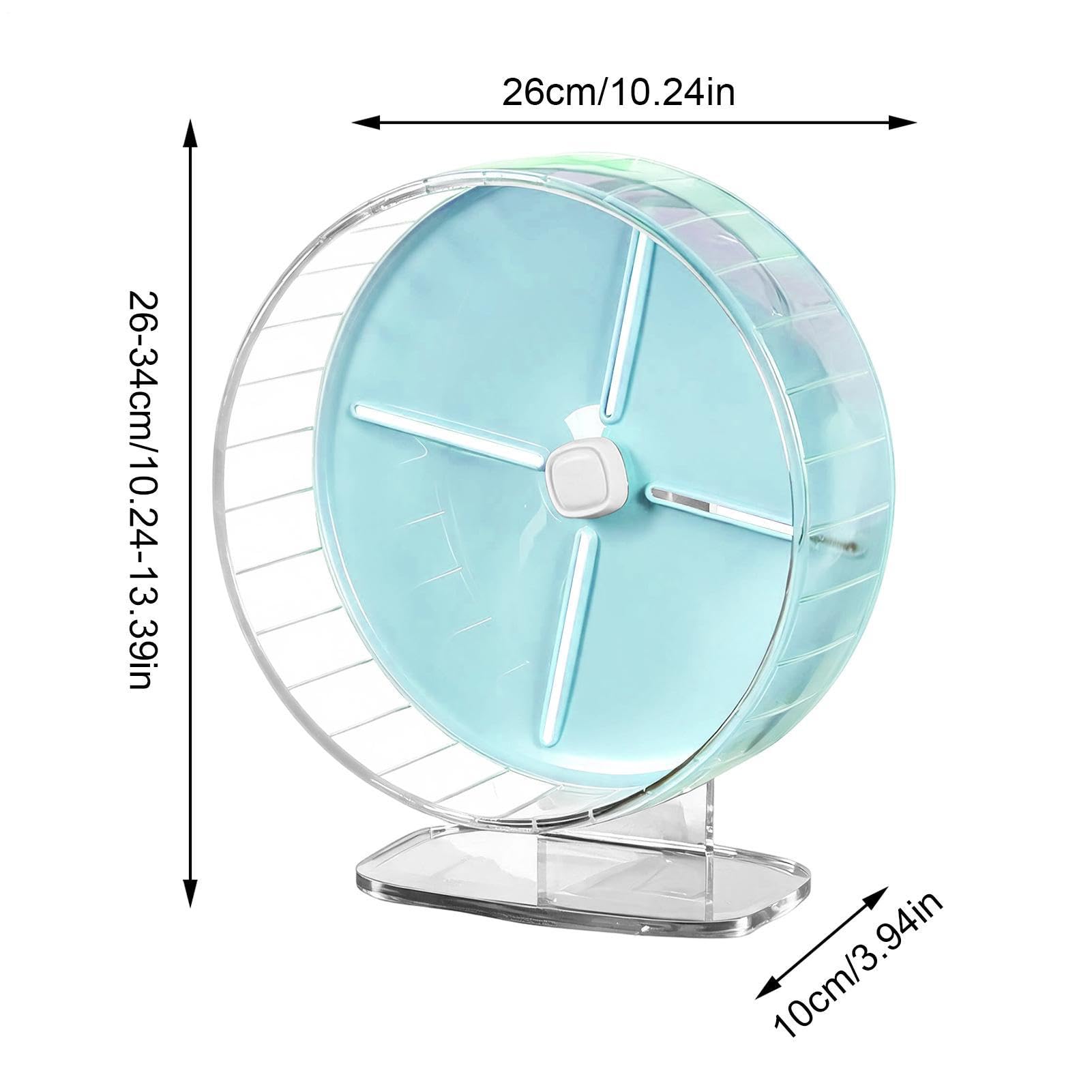 Chinchilla Wheel 10 Inch Quiet Spinner supporto regolabile | Accessori da corsa per criceti, topi, cincillà, furetti, scoiattoli, alianti, per casa, interni ed esterni, camera da letto