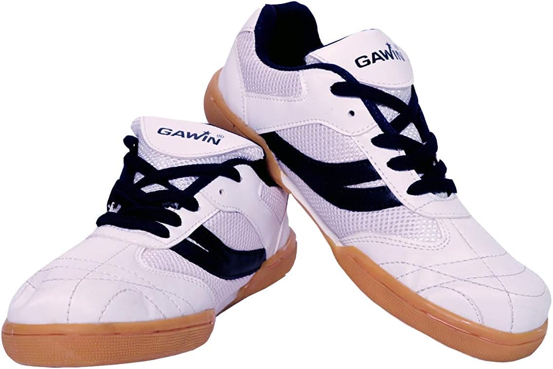 Gawin Non-Marking Badminton Shoes for Men (Off White) (9, Off-White)