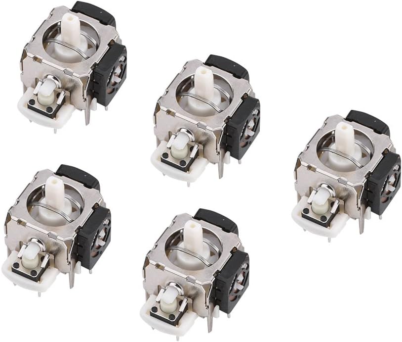 Socobeta 5 Pcs Joystick 3D Analog Stick Replacement 3D Joystick Compatible with Wireless Game Controller