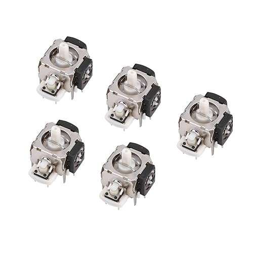 FOSA 5 Pcs Xbox 360 Analog Stick 3D JoystickThumbstick Sensor Rocker Axis Module Replacement for Xbox 360 Wireless Controller Gamepad Replacement