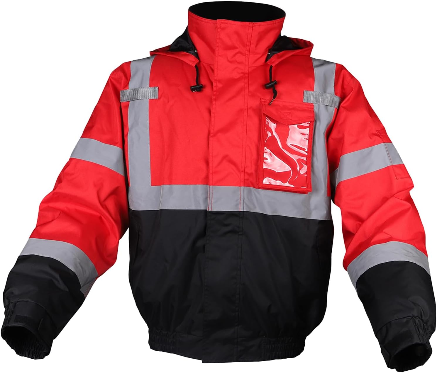 GSS High Visibility Reflective Jackets for Men Women Waterproof Hi Vis Safety Jackets with Pockets