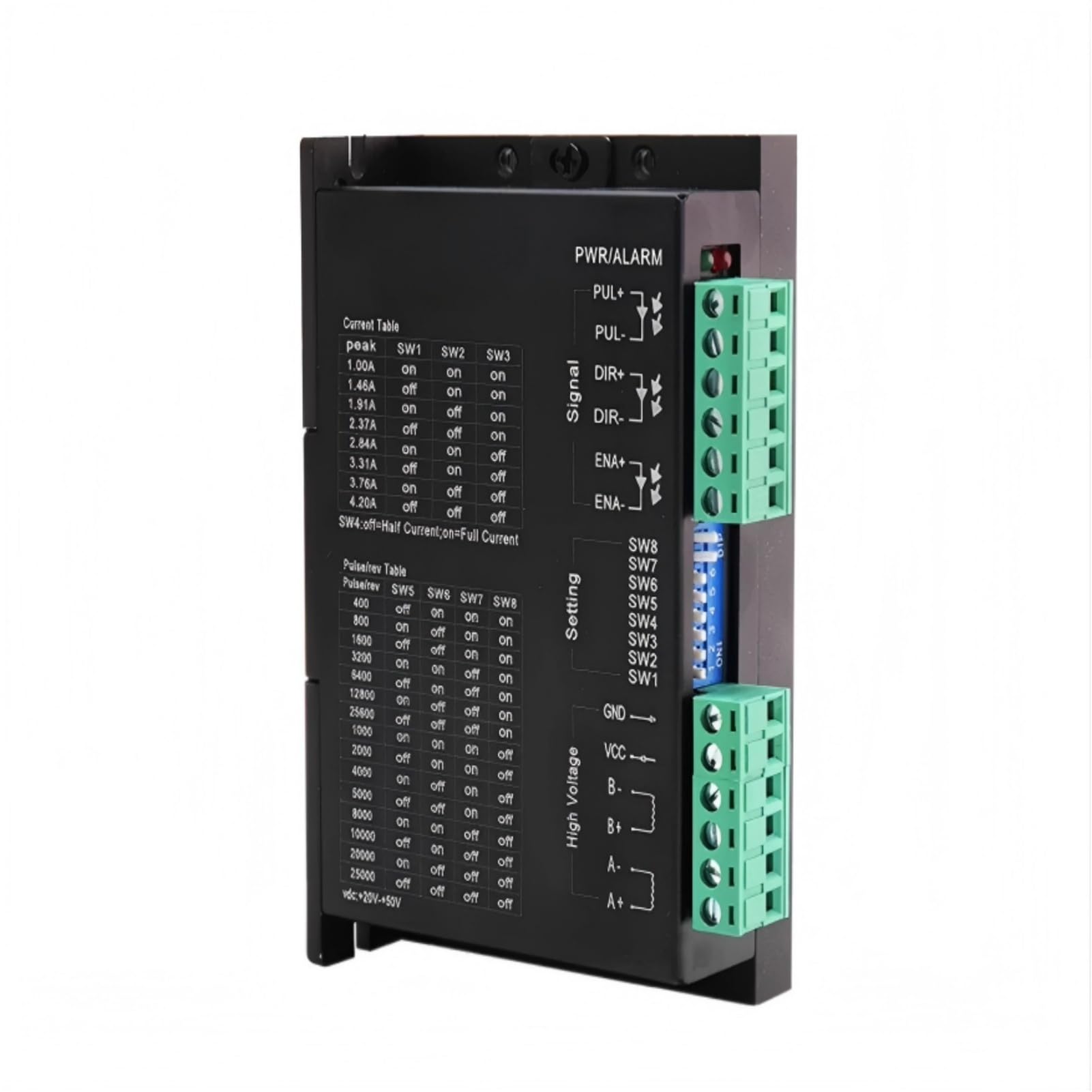 Corrente del driver motore passo-passo 4.2A Suddivisione 128 compatibile con il NEMA23 NEMA17 motore passo-passo