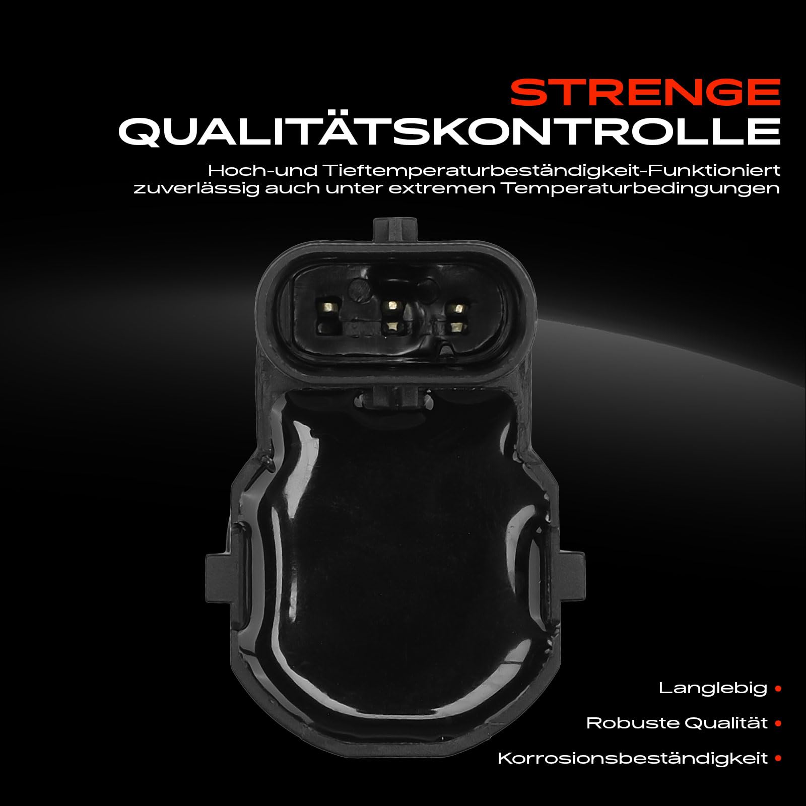 Frankberg 4X Parksensor PDC Sensor 3-polig Vorne Hinten Kompatibel mit Galaxy WA6 1.6L-2.3L 2009-2015 Mondeo IV BA7 1.6L-2.5L 2010-2012 Mondeo IV Stufenheck BA7 1.6L-2.5L Replace# AH42-15K859-AA