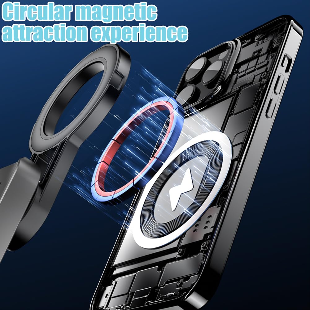 Trípode selfie mejorado 2026, trípode, magnético, mini palo selfie Bluetooth, rotación flexible de 360°, control remoto desmontable, para vlog, fotografía de paisajes (2 unidades)