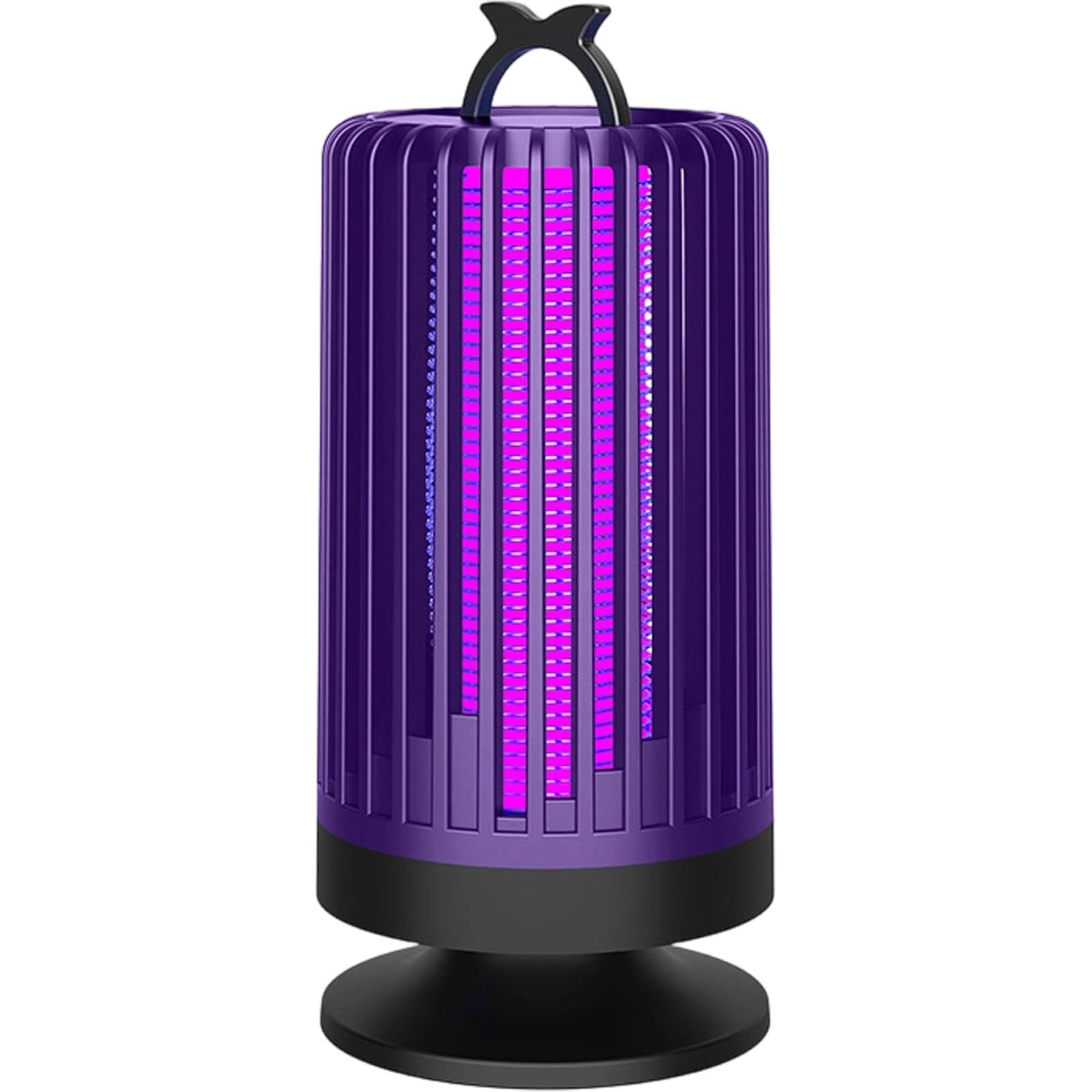 Fly Zapper and Fly Trap, Portable Fly Catcher for Home Travel and Garden, Hanging Waterproof Insect Bite Zapper for Outdoor Indoor Camping and Patio (Purple-A)