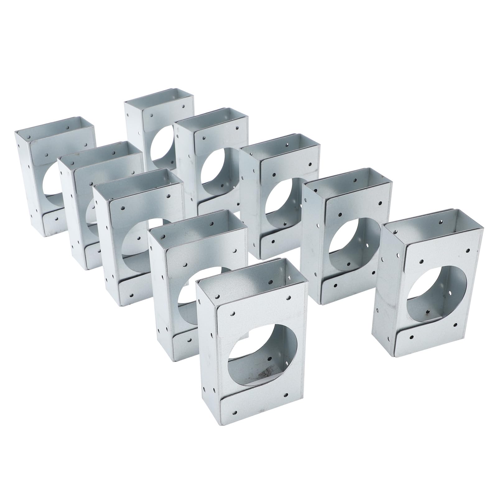 20 pezzi di tasselli metallici per pavimenti in legno, tassello in acciaio inox con tacca da 2 pollici e mezzo per tubi fino a 2 pollici e 3/8, supporto di rinforzo per la