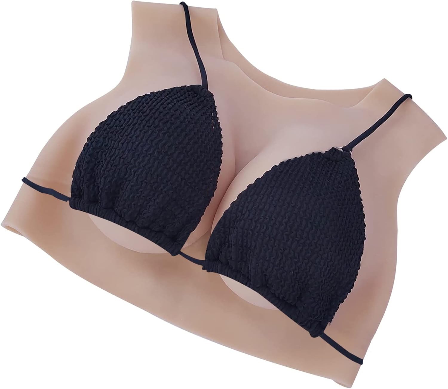 Liifun Silicone Breast Forms Fake Boobs Realistic Breastplate Vest Style for Crossdresser Cosplay C D F G Cup