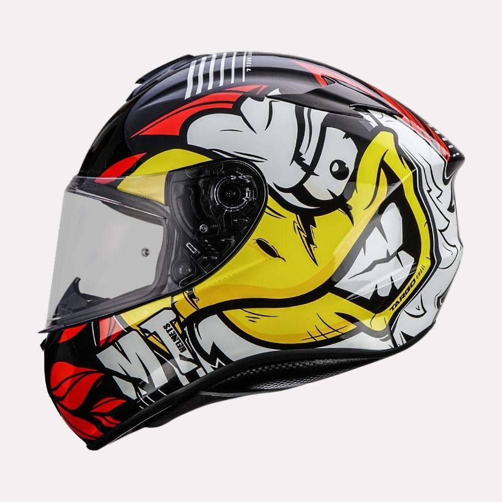 MT Targo Full Face Motorcycle Bike Helmet Truck Graphic Crash Lid White Small