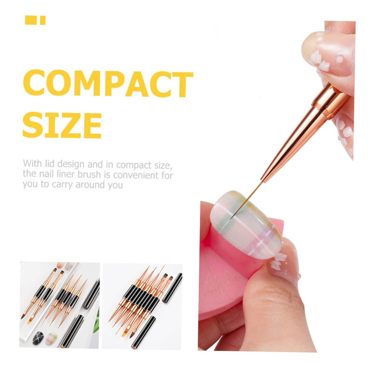 Set Di 10 Penne Per Unghie, Pennelli Per Nail Art, Pennelli Per Nail Design, Pennelli Per Liner, Strumenti Per Manicure, Kit Per Manicure.