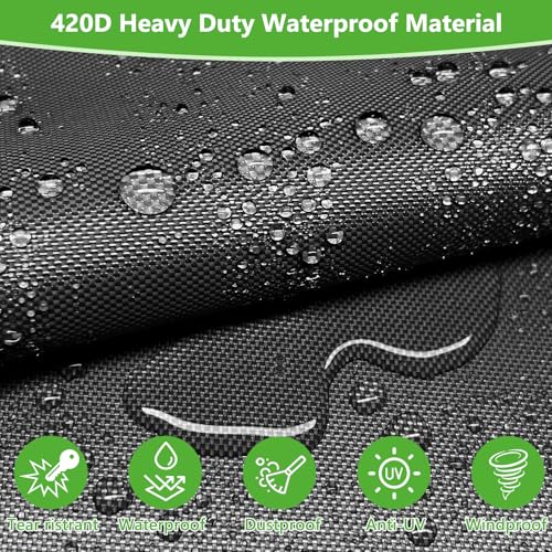 AKEfit Tire Cover, Heavy Duty Waterproof and Dustproof Tire Storage Bag for Trailer RV SUV Truck Tires with Zipper (Black,Holding 4 Tires Within 27 Inch Diameter) - Thumbnail 5