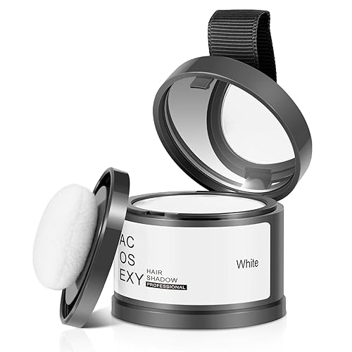 Miniatura 51 de Polvo de tinte de cabello para retoque de raíces para cobertura de canas y adelgazamiento del cabello, polvo de sombra de línea capilar caoba