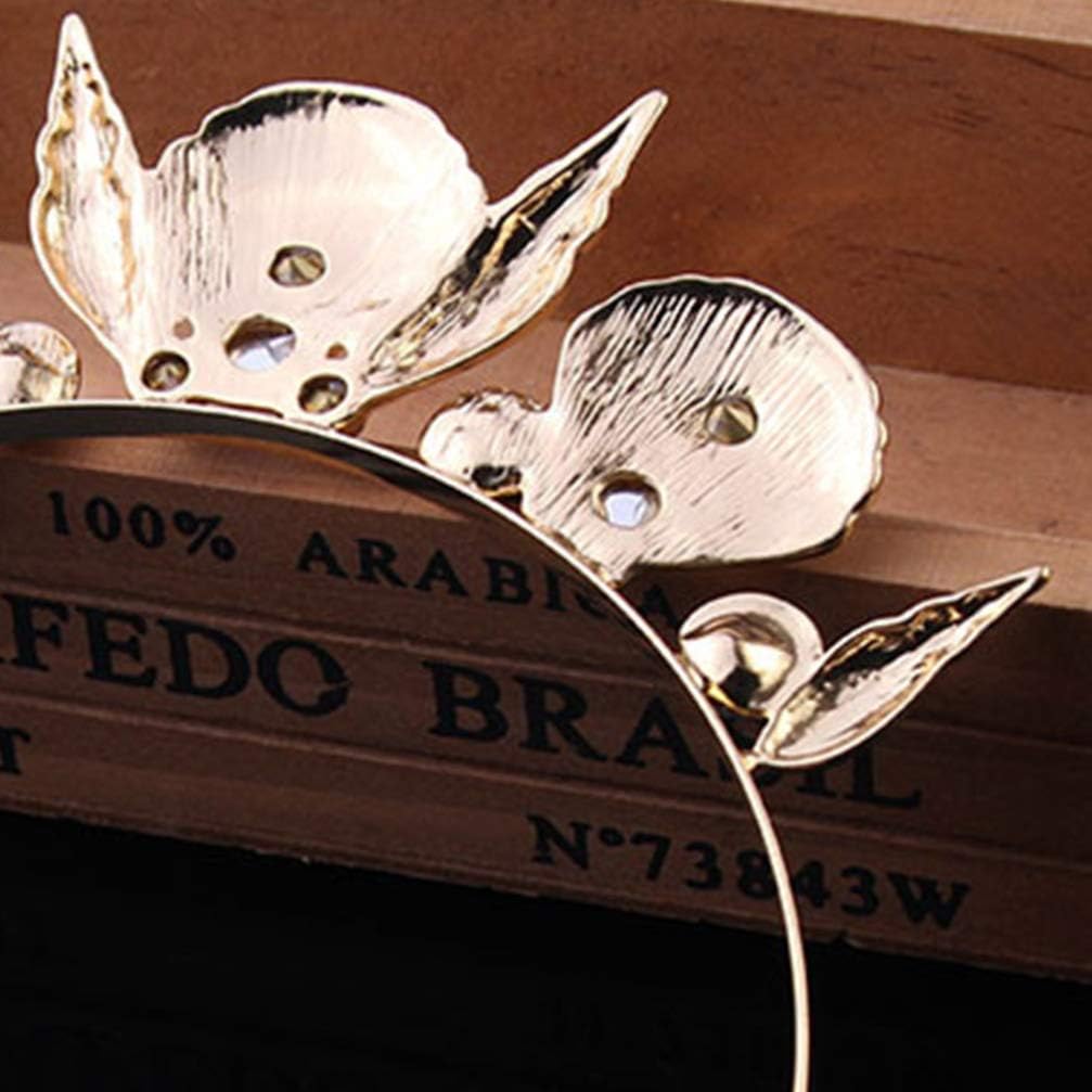 Lurrose Shell Conch Crown Headband Gold Seashell Hair Hoop Creative Decorative Headdress for Women Girls Beach Party Wedding Accessories - Image 8