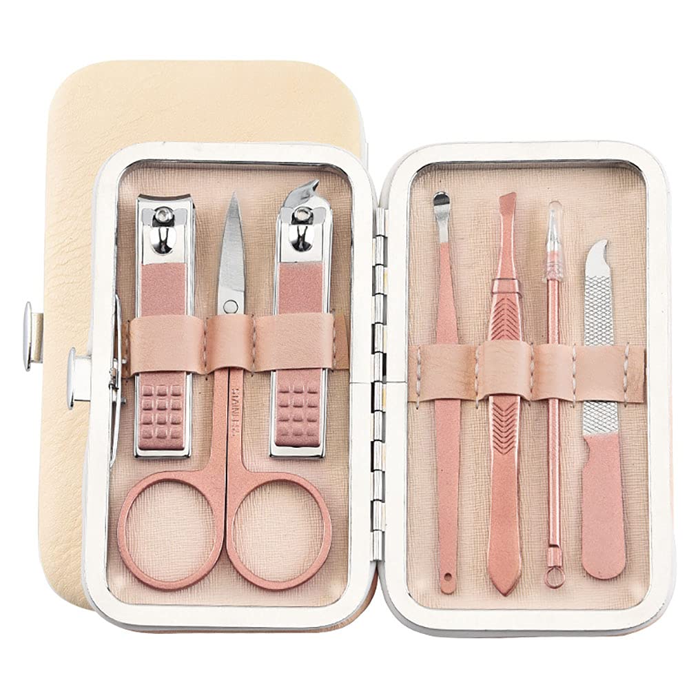 Kit de clippers à ongles portable pour le voyage et la maison avec étui de pédicure