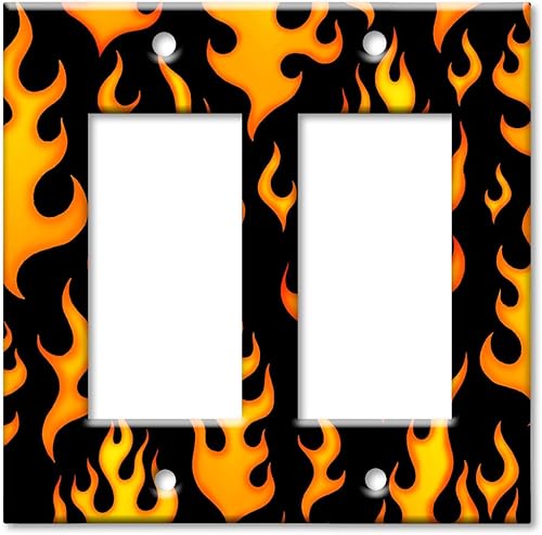 Double Gang Rocker Wall Plate Llamas