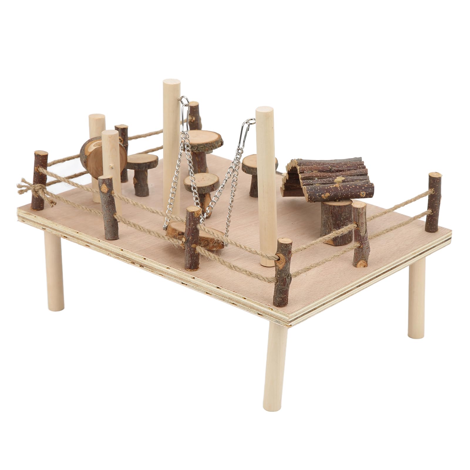 di arrampicata vivente in legno naturale per criceti Set da gioco in legno per criceti per piccoli animali domestici