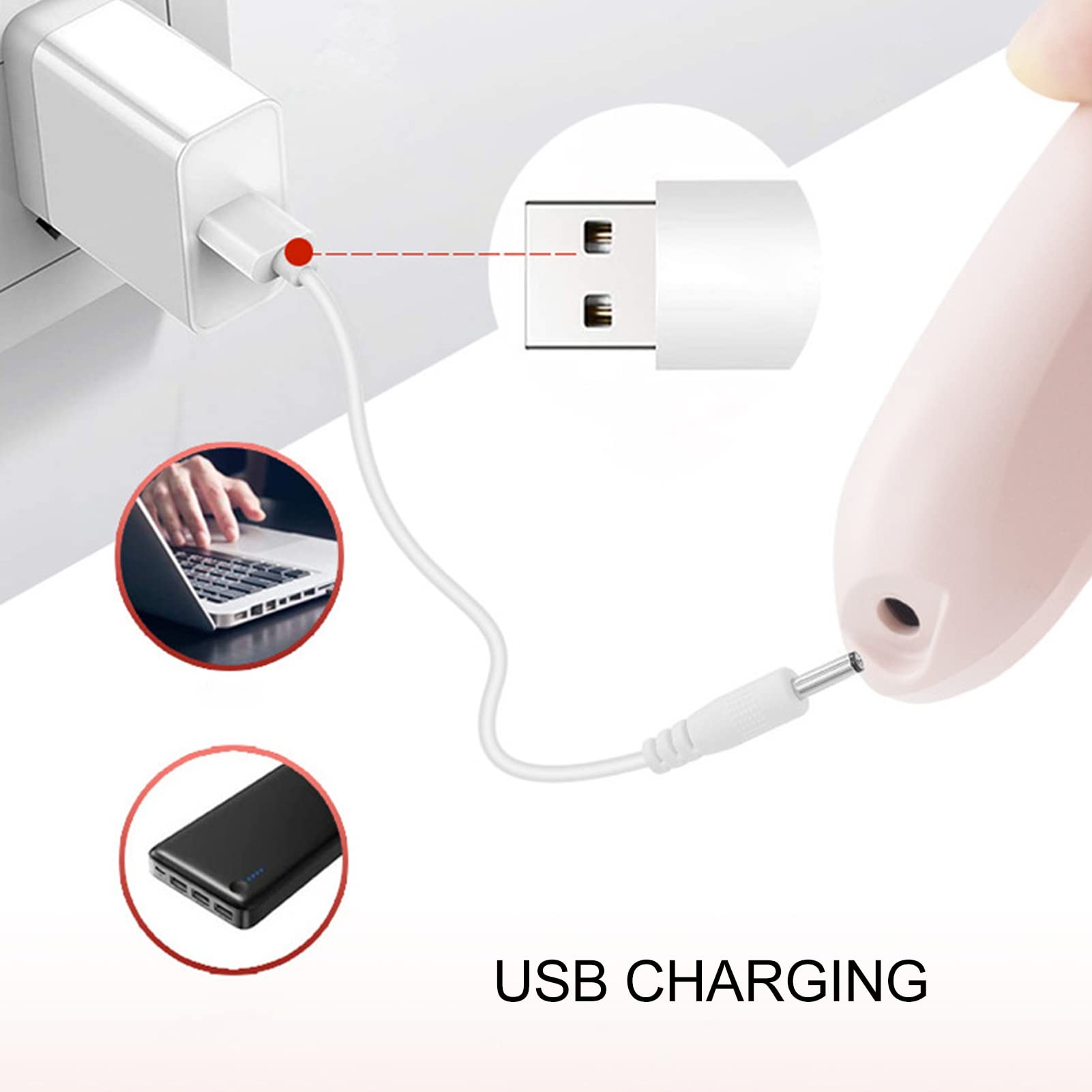 Electric Foot Grinder Callus Remover File for Feet 2 Levels Speed Setting Ergonomic Design USB Charging Grinder