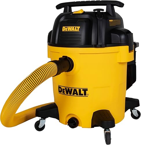 DEWALT Stealthsonic - Aspiradora de polietileno húmedo y seco, de 12 galones, DXV12P-QTA con reducción de ruido, aspiradora resistente para trabajo