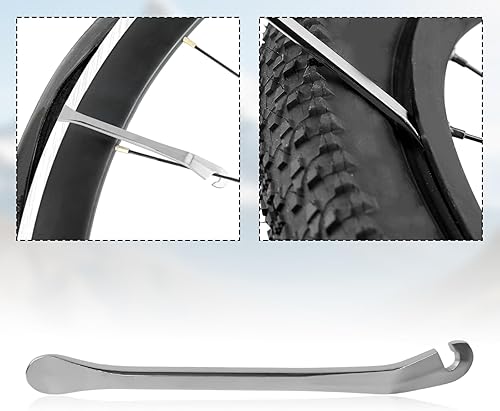 Miniatura 6 de BOXOB Juego de 7 llaves de radios de bicicleta, kit de herramientas portátiles para radios de bicicleta con 2 llaves de radio, 2 llaves de agarre de