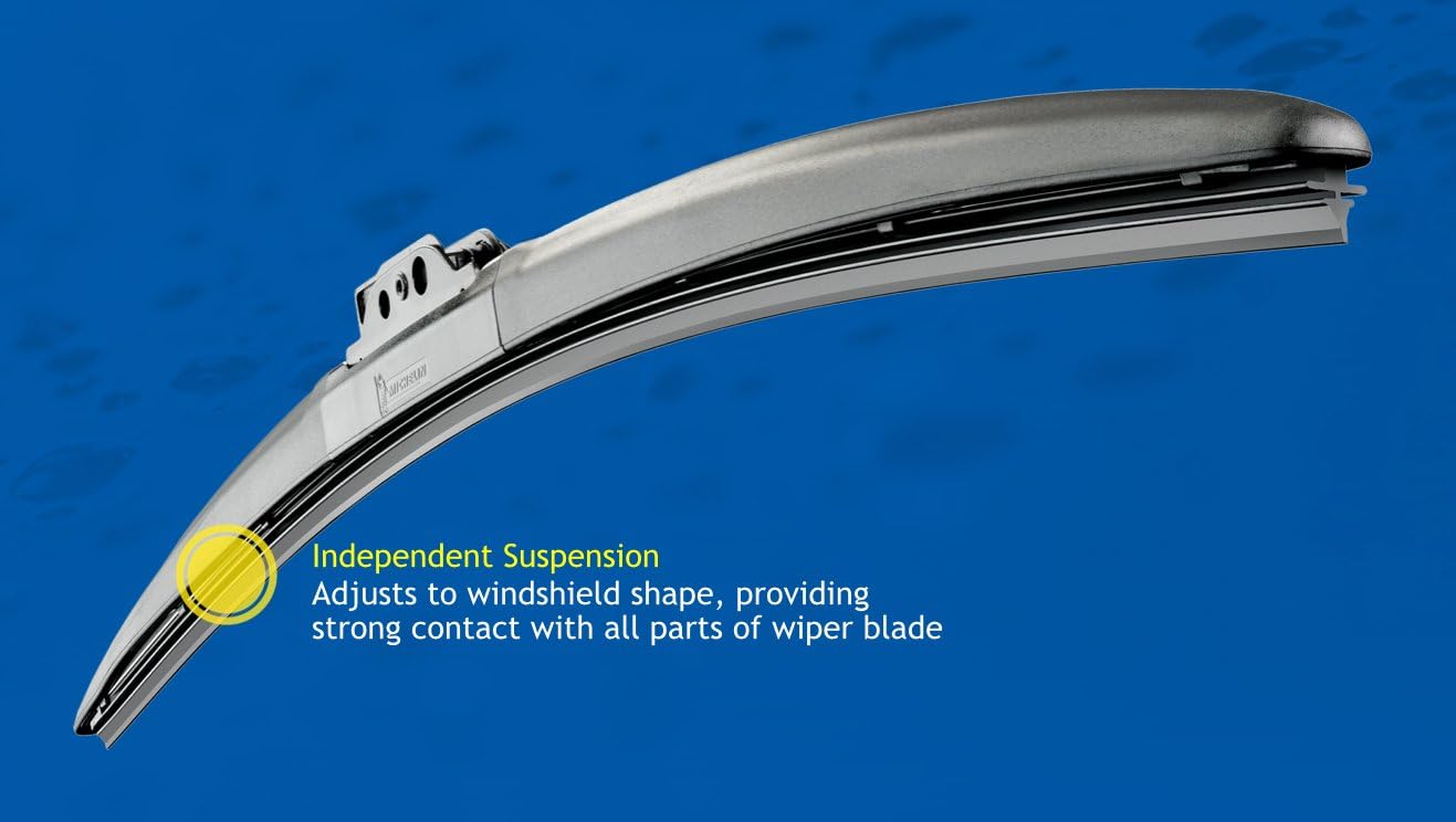 Michelin 8022 Stealth Hybrid Windshield Wiper Blade with Smart Flex Design, 22" (Pack of 1)