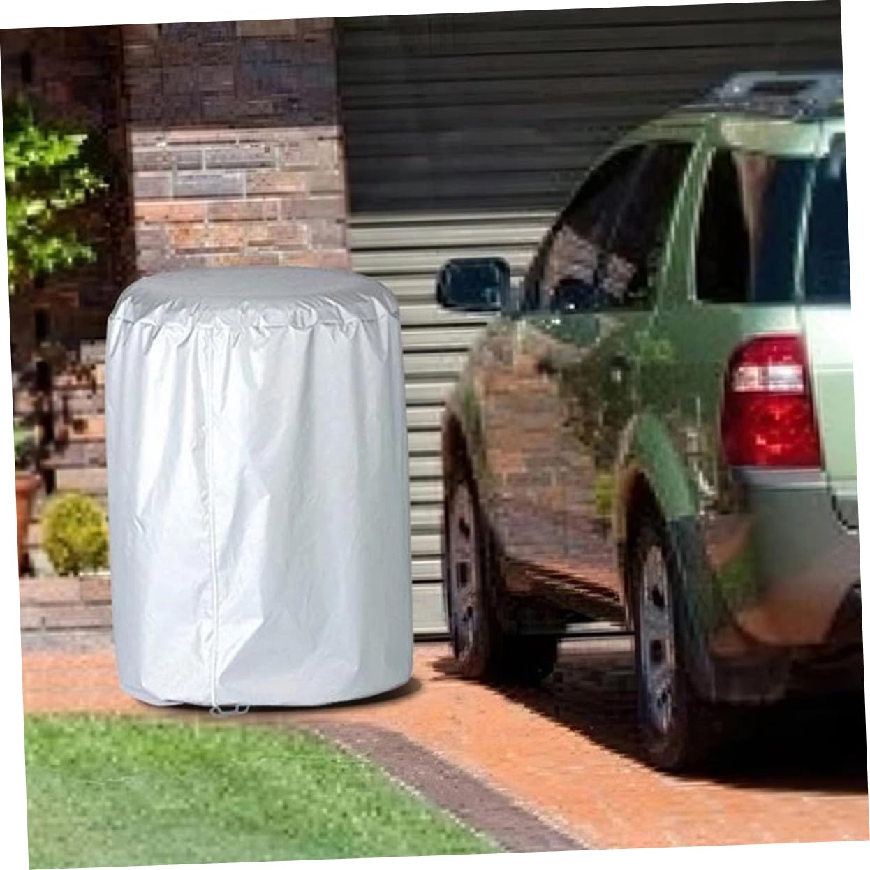 2pezzi Copriruota Anti-uv Per Ruota Di Scorta Adatto Camper Rimorchi e Auto Facile Da Installare Cerniera