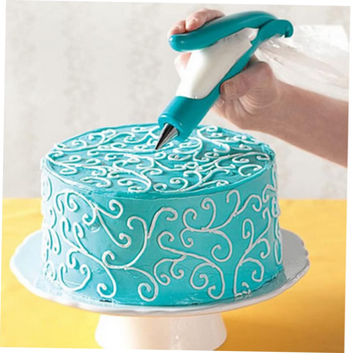 Cabilock 18 Piezas reposteria utensilios manga pastelera toppers para tartas Decoración de pasteles herramientas de fontaneria Decorar pluma decorativa suite Reutilizable
