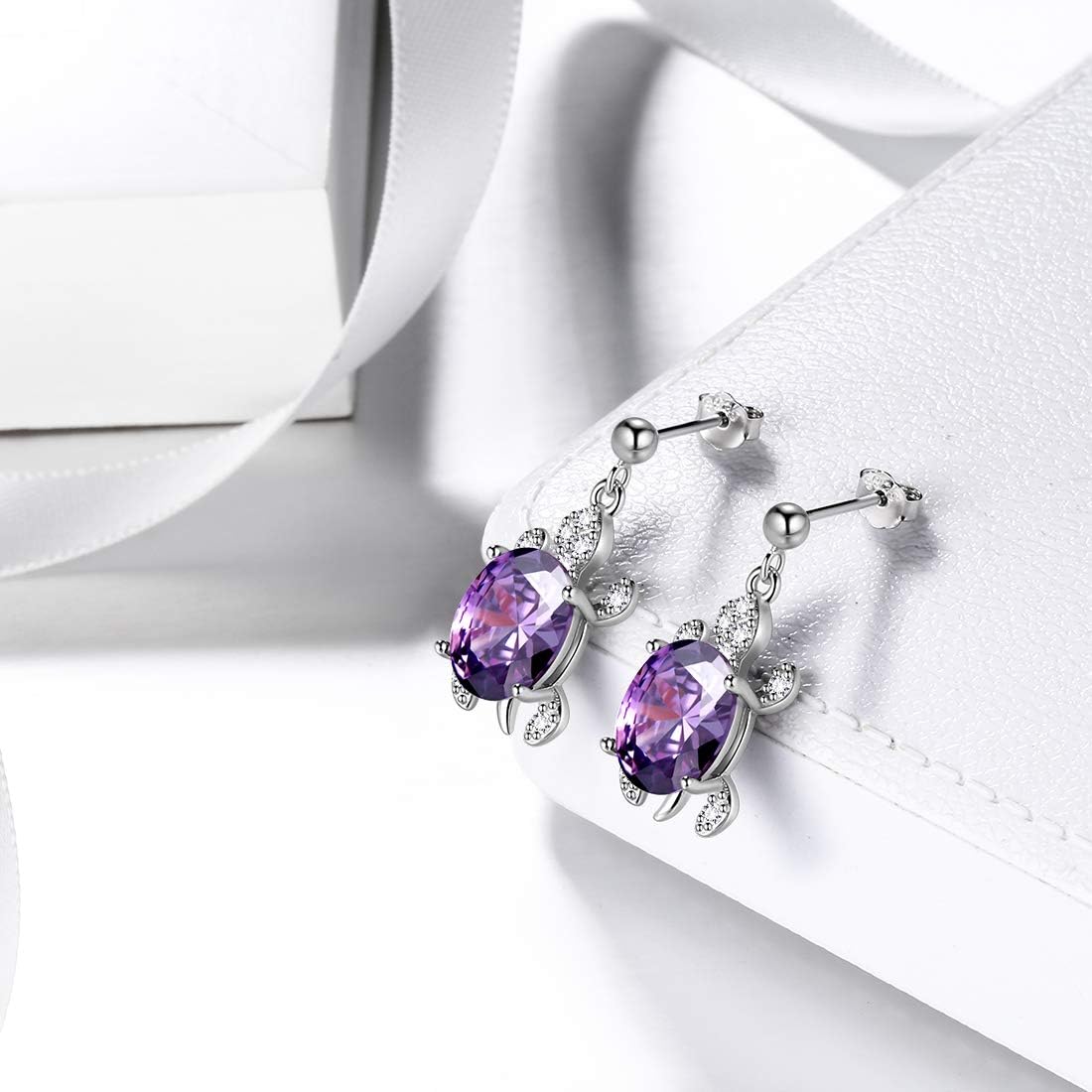 Aurora Tears Tutrle Jewelry 925 Sterling Silver Women Sea Animal Turtle Necklace/Earring/Ring/Bracelet Crystal Cubic Zirconia Jewelry