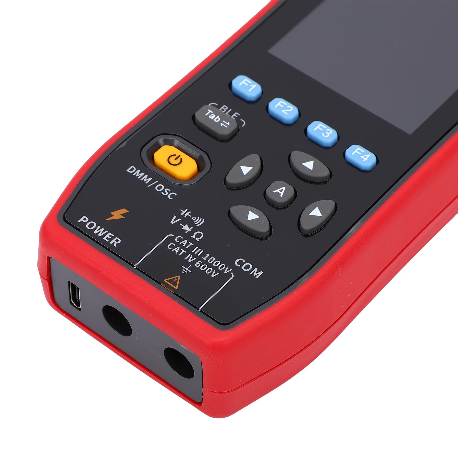 Ausla Multímetro de Pinza Amperimétrica, Pinza Amperimétrica Digital con Osciloscopio de 1 MHz, Registro de Datos BLE NCV True RMS de 1000 A, 1000 V, 20000 Recuentos para Electricistas, Resolución
