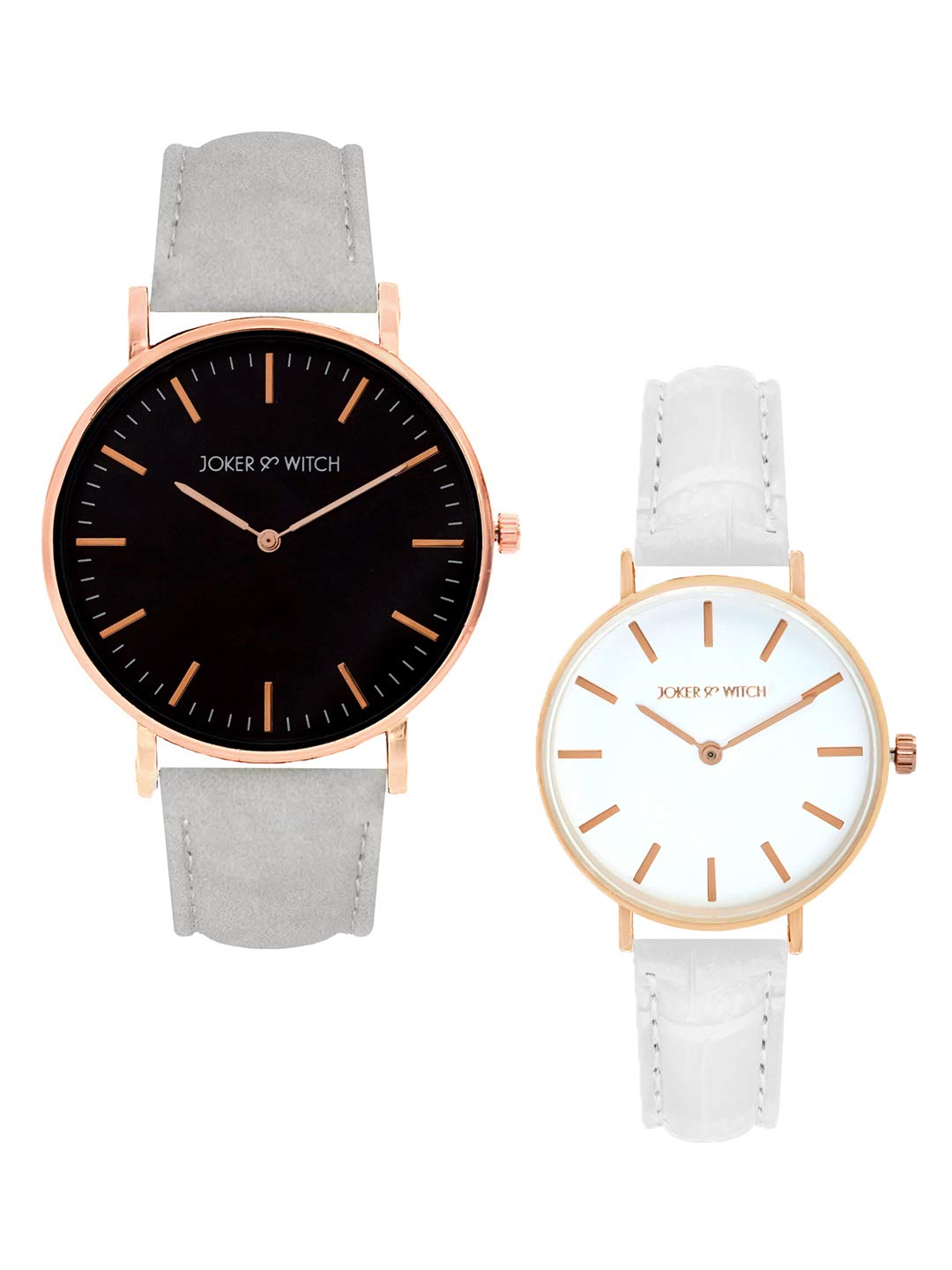 Joker & Witch Faux Leather Unisex Bette & Lina Couple Analog Watch Gift Set For Men And Women, Dial_White, Band_Gold (B08WR9LHXY) Amazon Price History, Amazon Price Tracker